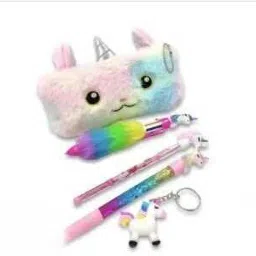 5Pcs Unicorn Stationary Combo Kit for School Kids Boys & Girls Geometry Box-image-1