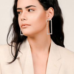 ODETTE Gold-Plated Drop Earrings-16