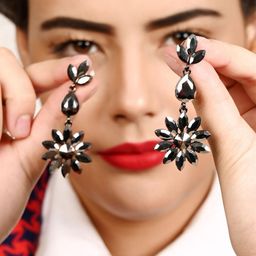 ODETTE Silver-Plated Drop Earrings-image-43