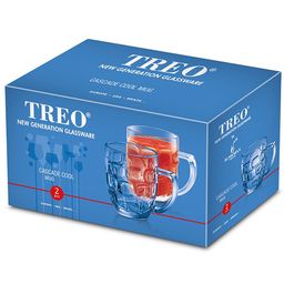 Treo Transparent Set of 4 Cascade Cool Glass Mugs 292 ml Each image 5