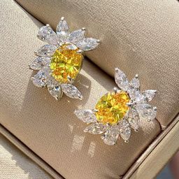 Jewels Galaxy Silver Plated American Diamond Studded Floral Studs Earrings image 4