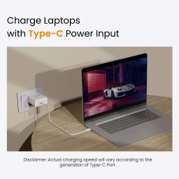 Ambrane 65W GaN All-in-One Charger combo, USB -C, compatible with All Phones, laptops, Gaming Devices (Type C to C Cable Included) image 5