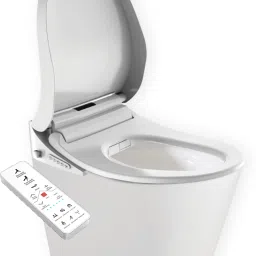 Wall-Mounted Rimless Smart Toilet|Symphonic Flush|Heated Seat,Temp-Control Wash |Self-Cleansing Nozzle|Soft Closing & Germ-Free Design|V-Shape design| Western Commode-18