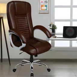 E.A Elegent Y-64 High Back Boss Chair With 1st Grade High Density Foam Leatherette Office Executive Chair-image-40
