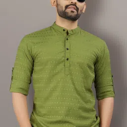 Men Striped Art Silk Straight Kurta-image-27
