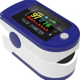 Riddhi Golden Line Pulse Oximeter Fingertip, Blood Oxygen Saturation Monitor Fingertip, Blood Oxygen Meter Finger Oxymeter Finger with Pulse, O2 Monitor Finger for Oxygen (Blue1) Pulse Oximeter-0