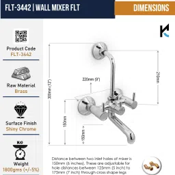 kamal (With Bend) FLT Mixer Faucet image 4