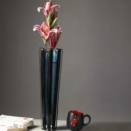 de maison decor Allure Radiant Blue Glass Decorative Vase-picture-38
