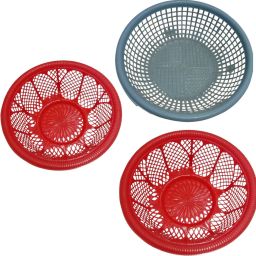 Plastic Stoarge Basket pack of 3 Multicolor Plastic_Mk5 Storage Basket-image-96