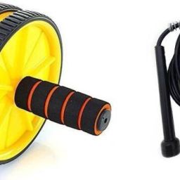 Abdominal Double Wheel Ab Roller With Jumping Rope Fitness Accessory Kit Kit-image-24