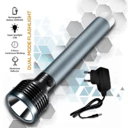 2in1_50W_Long Range Torch Rechargeable Search Light LED Flashlight Aluminum Body Torch-35