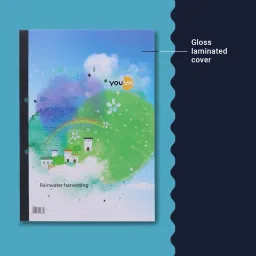 navneet Youva Hard Bound Refill Book - A4 Size 21x29.7 cm Single Line A4 Notebook Single Line 150 Pages image 2
