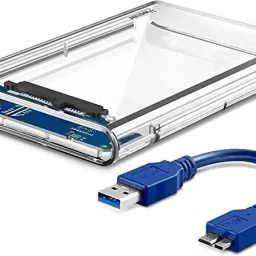 OG X NEXSA USB 3.0 Transparent Portable Hard Box HDD & SSD 2.5" External Hard Disk Casing 2.5 inch 1-3