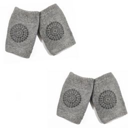 Set Of 2 Grey Pair Baby Knee Pads ,Elbow Safety Protector,Baby Safety Leg Light Grey Baby Knee Pads-15