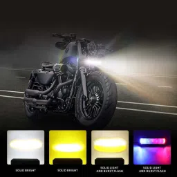 autopowerz LIU HJG 6 LED Yellow/White & Red/Blue 40-60W DC9-80V Fog Light Fog Lamp Car, Motorbike, Truck LED (12 V, 60 W) image 2