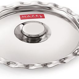 hazel Stainless Steel Utensil Cover Lid, 13.5 cm, Silver 13.5 inch Lid-picture-22