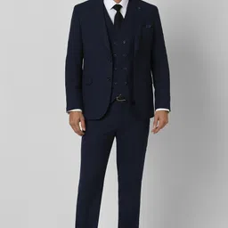 van heusen Men Four Piece Suit Textured Suit-picture-3