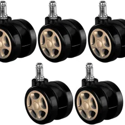 Office Chair Wheel Heavy Duty Castor Pin Type Revolving Set of 5 Pics. Appliance Furniture Caster-image-77