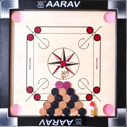 Carrom Board For Kids 20 Inches Premium Product with Wooden Coins 3 cm Carrom Board-image-26