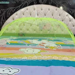 HDPE - High Density Poly Ethylene Infants Washable Baby Mosquito Net upto1yrs(Multicolor) Mosquito Net-image-32