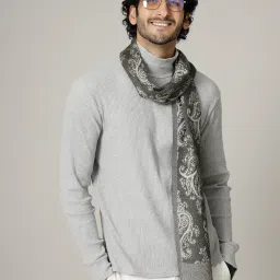 Ravaiyaa - Attitude Is Everything Geometric Print Men Muffler-image-88