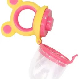 tinny tots Baby Key Teether |Fruit Nibbler Soother & Soft Silicone Fruit Shaped BPA Free Teether and Feeder image 3