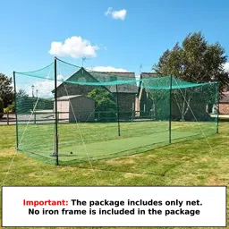 Cricket Practice Net 10x30 Ft | Strong HDPE Net for Home Ground Training Use Cricket Net-picture-2