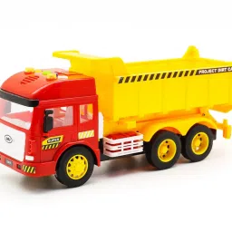 City Truck Toy for Kids, Friction Power Light & Sound Toy for 3+ Years-image-2