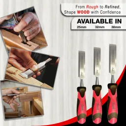 link WOOD CHISEL 25 MM Prabal 25mm Wood Chisel Wood Carving Hand Chisel 1pc Set Bevel Chisel image 4