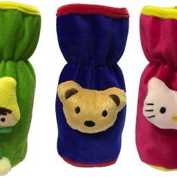 Premium quality Velvet Bottle Cover with teddy (Pack of 3)-image-46