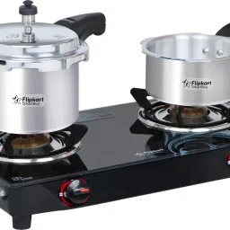Kitchen Combo of 2L,3L Pressure Cooker with Glass Manual Gas Stove-image-41