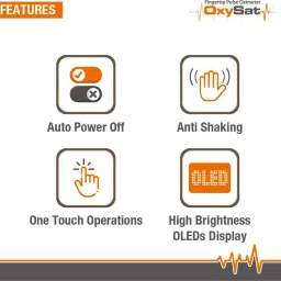 MCP Oxysat Finger Tip Pulse Oximeter with SpO2, Perfusion Index and Pulse Rate Pulse Oximeter image 5
