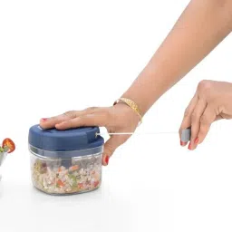 puhbrhy Mini Garlic Chopper, Food Slicer and Chopper Portable Food Processor 6 W Food Processor image 4