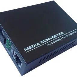 HANUTECH Fast Ethernet to Optical Fiber Single Mode Single Fiber Media Converter 10/100 Mbps | RJ 45 Port to 100Base-FX Single-Mode Fiber SMSF up to 20 Km 2 Ports 100 Mbps Network Switch-0