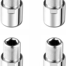 Full Brass CP Extension Nipple 1.5 Inch, Chrome Plated, Pack of 4 Faucet Nozzle-image-68
