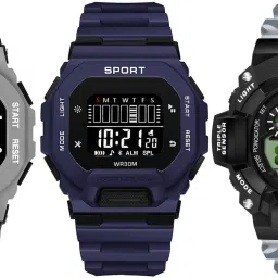 Men's Sport Digital Watch with LED Display & Chronograph Digital Watch - For Men 3_DW9-Gry-Gry & DW1-Blu-Blu & DW2-Blk-Wht-image-108
