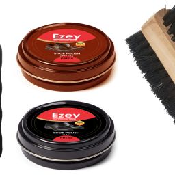 Ezey Wax Shoe polish (Black/Brown)+Twin Shoe Brush+Speedy Shoe Shiner Synthetic Leather, Leather, Patent Leather, Synthetic Leather Shoe Wax Polish-image-84