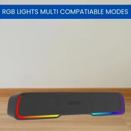 Clairbell Audio Bar (PORTABLE HOME THEATER SOUNDBAR) Dynamic Thunder Sound & RGB LightW139 25 W Bluetooth Soundbar-picture-17