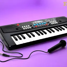 X13 Keys Piano Toy with Microphone, USB Power Cable & Sound Recording Best Birthday Gift for Boys and Girls Musical Instruments Analog Digital Piano-picture-13