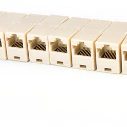 TAAPSEE 10pcs RJ45 CAT5 Coupler Plug Network LAN Cable Extender Connector Adapter Lan Adapter-29