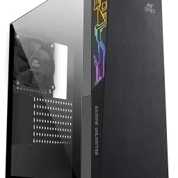 Ant Esports ICE-120AG Mid Tower Computer Case I Gaming Cabinet Supports ATX, Micro-ATX, Mini-ITX Motherboard with 1 x 120 mm Rear Fan Preinstalled - Black Mid Tower Cabinet-image-31