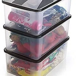 Bread box Plastic jars & Container for kitchen Multi Storage container with Lid, Storage Box-0