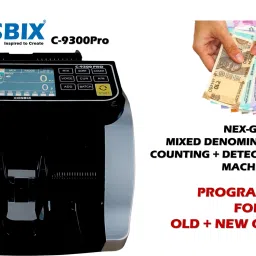 COSBIX C-9300 PRO New-Gen Mixed Currency Denomination Value Counting 4D Detection Cash Note Counting Machine image 3