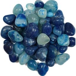 Decorative Polished Shiny Smooth Onyx Stones Pebbles For Aquarium Plant Pots Vase Filler Garden Home Outdoor Decoration (Natural Blue, 500 grams) Polished Round, Oval Onyx Pebbles-image-23