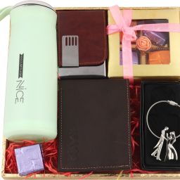 Bottle, Wallet, Keychain, Greeting Card Gift Set-15