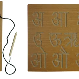 Combo Hindi consonant & Vowels Writing Laminated Tracing Board with Dummy Pencil-picture-14