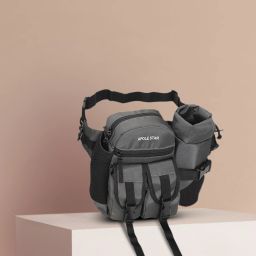 Apolestar Polyester Waist Bag for Men & Women Waist Pouch & Sling Bag Bottle Holder WAIST BAG ( ARMY )-image-44