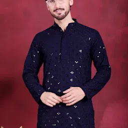 Men Embellished Pure Cotton Straight Kurta-image-20