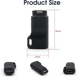 Verilux Garmin Watch Charger to Type C Adapter, Compatible with Garmin Fenix Charging Pad image 3