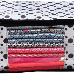 PRAHAN INTERNATIONAL Soiled Garment Bag/Apparel Storage, Appliance Covers _WB__01_ for Sarees Cloths Polyester Laundry Bag-39